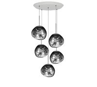 Tom Dixon Melt Chrome LED Pendant System Pendelleuchte, Melt Chrome Mini Round