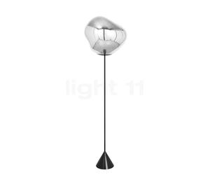 Tom Dixon Melt Cone Slim Lampadaire LED argenté - commutable Ce luminaire comporte des modules à LED prémontés de classes énergétiques A A++, A+, A
