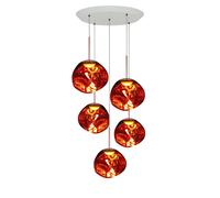 Tom Dixon Melt Copper LED Pendant System Pendelleuchte, Melt Copper Mini Round