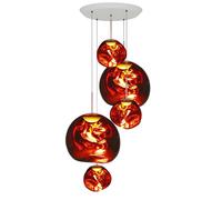 Tom Dixon Melt Pendant System Copper LED Pendelleuchte, Large Round