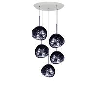 Tom Dixon Melt Smoke LED Pendant System Pendelleuchte, Melt Smoke Mini Round
