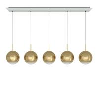 Tom Dixon Mirror Ball Pendant System Pendelleuchte, Linear 25cm Gold