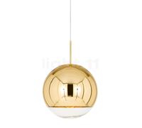 Tom Dixon Mirror Ball Suspension LED doré - ø25 cm