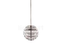Tom Dixon Press Sphere Suspension LED, transparent - 2.700 K - ø14,5 cm Ce luminaire comporte des modules à LED prémontés de classes énergétiques A A++, A+, A