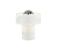 Tom Dixon Stone Portable Akku Tischleuchte, Silver