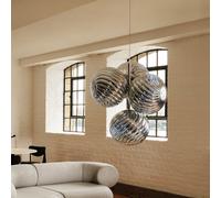 Tom Dixon Whirl Suspension LED à 4 sources lumineuses, LEDC01CHEU+WHS02CH#4,