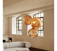 Tom Dixon Whirl Suspension LED à 4 sources lumineuses, LEDC01GOEU+WHS02GO#4,