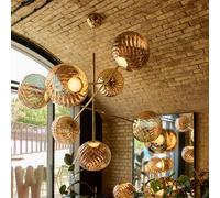 Tom Dixon Whirl Suspension LED à 7 sources lumineuses, LEDC02GOEU+WHS02GO#7,