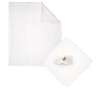 Generique – Peluche et plaid bébé Licorne 75x100 cm Blanc