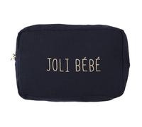 Tom et ZOÉ - PU0041 Pochette Bébé Pratique et Esthétique - Design Moderne - Conçu pour Accessoires - Lavable et Résistante - Dimensions 28 x 18 cm - Couleurs Bleu, Rose, Gris