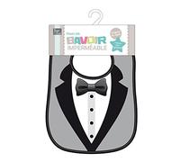 TOM et ZOÉ - PU1000 Bavoir en Plastique Imperméable pour Enfants - Design Coloré - Léger et Facile à Nettoyer - Conçu pour Repas à la Maison ou en Déplacement - Taille 8 - Blanc Design Assorti