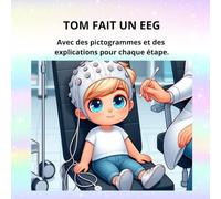 TOM FAIT UN EEG: Avec des pictogrammes et des explications pour chaque étape.