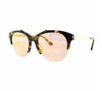 Tom Ford Adrenne TF0517S 56Z Havane Tortue or Rose Rond Femme Lunettes de Soleil