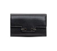 Tom Ford - Aube Compact Wallet - Femme - Accessoires - Noir - Taille: ONE Size