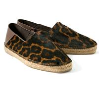 TOM FORD Barnes Espadrilles En Cuir Et Hair De Veau Léopard Marron 42