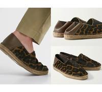 Tom Ford Barnes Léopard Pr Calf Hair Espadrilles Chaussures Diapositives