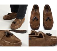 TOM FORD Berwick En Peau De Mouton Mocassins Suédés À Franges 45