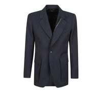 Tom Ford - Blazer Sartorial Zippé en Sergé Haute Densité - Homme - Vestes - Bleu - Taille: M