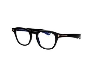 Tom Ford - Blue Block Round Opticals - Homme - Accessoires - Noir - Taille: 47 MM