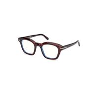 Tom Ford - Blue Block Square Optical Frame - Homme - Accessoires - Brun - Taille: 49 MM