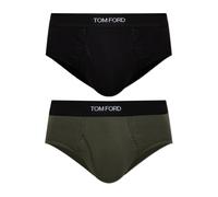 Tom Ford - Boxer en coton avec logo- lot de deux - Homme - Sous-vêtements - Multicolore - Taille: L