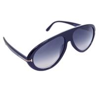 Tom Ford Camillo Hommes Soleil TF988 01B 60mm Grand Plastique Carré Noir Gris