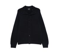Tom Ford - Cardigan à col châle en maille côtelée - Homme - Pulls - Bleu - Taille: L