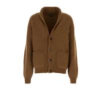 Tom Ford - Cardigan en cachemire à col châle - Homme - Pulls - Brun - Taille: XL
