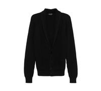 Tom Ford - Cardigan scollo a scialle a coste e bottoni - Homme - Pulls - Noir - Taille: XL