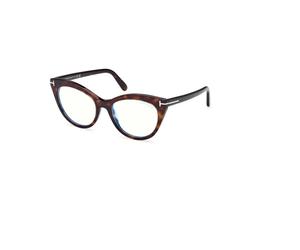 Tom Ford - Cat Eye Eyeglasses - Femme - Accessoires - Brun - Taille: 53 MM