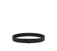 Tom Ford - Grain Leather T Icon Belt - Homme - Accessoires - Noir - Taille: 105 CM