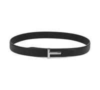Tom Ford - Ceinture réversible en cuir grainé souple T 30 mm - Homme - Accessoires - Brun - Taille: 95 CM