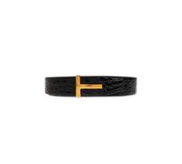 Tom Ford - Ceinture T Icon Crocodile - Homme - Accessoires - Noir - Taille: 90 CM