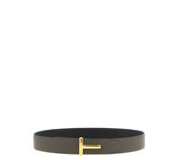 Tom Ford - Ceinture T Icon en cuir grainé - Homme - Accessoires - Multicolore - Taille: 100 CM