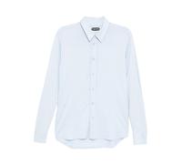 Tom Ford - Chemise Coton Soie - Homme - Chemises - Bleu - Taille: L