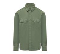 Tom Ford - Cotton Silk Faille Military Shirt - Homme - Chemises - Vert - Taille: 4XL
