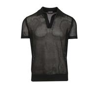 Tom Ford - Cotton Silk Mesh Polo - Homme - Pulls - Noir - Taille: L