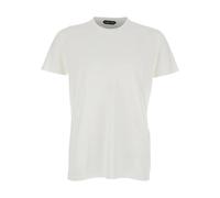 Tom Ford - Cotton Silk SS T-Shirt - Homme - Tops - Blanc - Taille: L