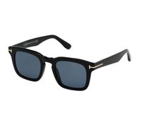 Tom Ford Lunettes de Soleil DAX FT 0751 Shiny Black/Blue 50/22/145 unisexe