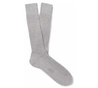 Tom Ford Emblématique Culte Business Loisir Chaussettes Strié Gris Coton 41-43 M