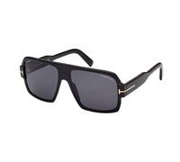 TOM FORD Homme FT0933 CAMDEN 01A Lunettes de soleil Acétate Noir Gris Carré Normale
