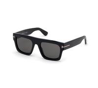 TOM FORD Homme TOM FORD FT0711 FAUSTO 01A Lunettes de soleil Acétate Noir Gris Carré Normale
