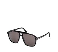 TOM FORD Homme TOM FORD FT1209 AUTARI 01A Lunettes de soleil Acétate Noir Fumée Carré Normale