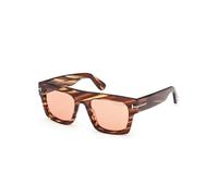 Tom Ford - Fausto Lunettes de soleil - Homme - Accessoires - Brun - Taille: 53 MM