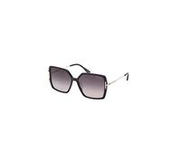 TOM FORD Femme TOM FORD FT1039 JOANNA 01B Lunettes de soleil Acétate Noir Gris Papillon Normale Ombré