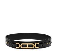 Tom Ford, Femme, Accessoires, Noir, Taille: 80 CM Ceinture noire Whitney avec signature en forme de T