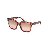 TOM FORD Femme FT0952 SELBY 54F Lunettes de soleil Acétate Havane Marron Carré Normale