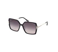 TOM FORD Femme FT1039 JOANNA 01B Lunettes de soleil Acétate Noir Gris Papillon Normale Ombré