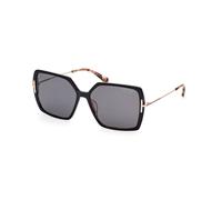 TOM FORD Femme FT1039 JOANNA 05D Lunettes de soleil Acétate Noir Fumée Papillon Polarisé
