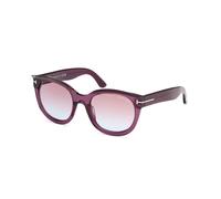 TOM FORD Femme FT1114 TAMARA-02 80Z Lunettes de soleil Acétate Lilas Violet Cat Eye Normale Ombré